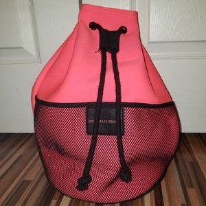 Victoria's Secret drawstring neoprene backpack